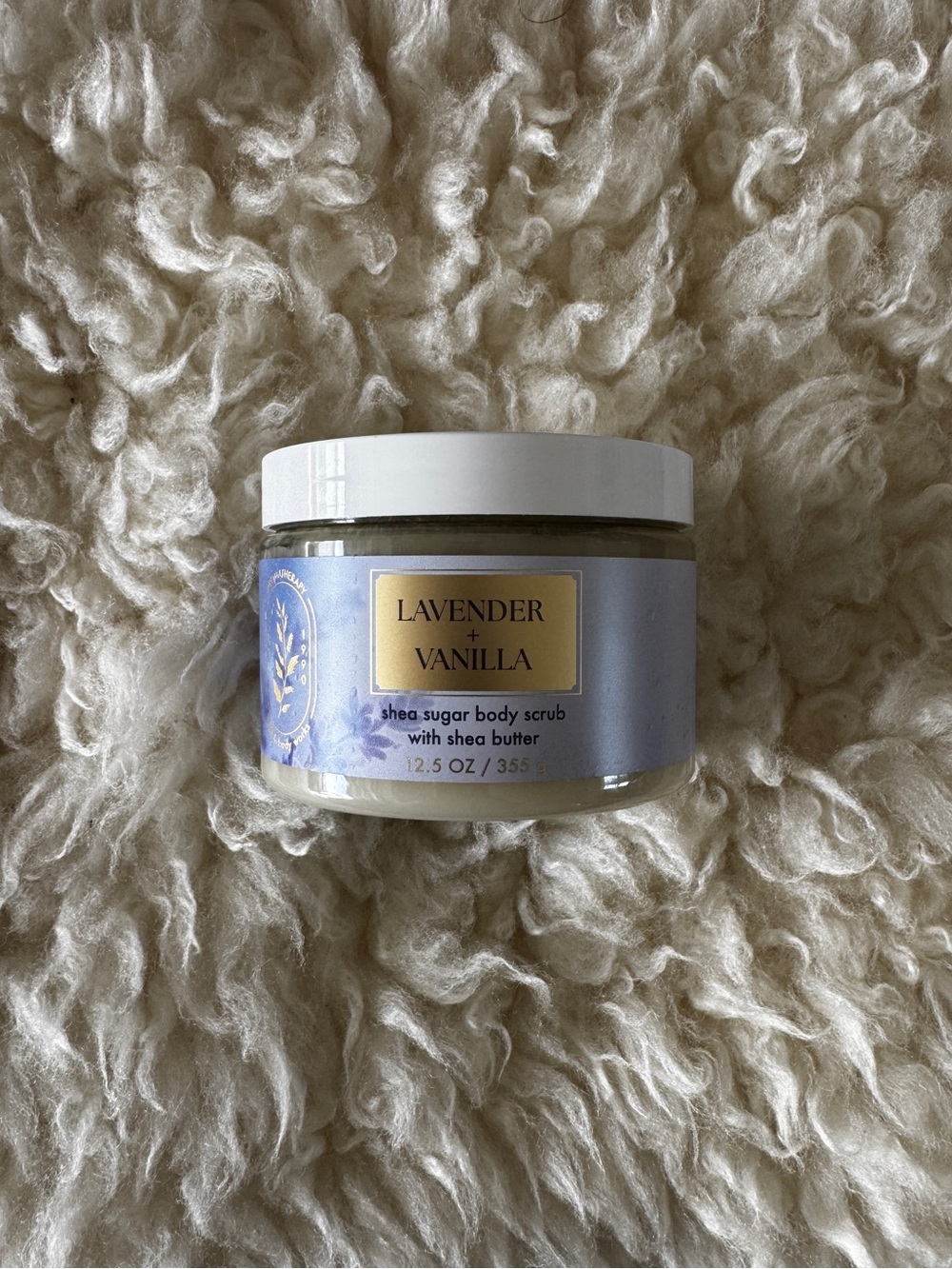 New BBW Lavender & Vanilla Aromatherapy Shea Sugar Body Scrub